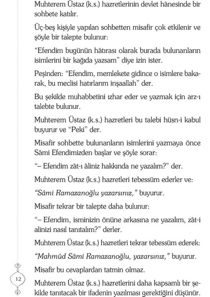 Mahmud Sami Efendi'den Hatıralar-3 fırsatları