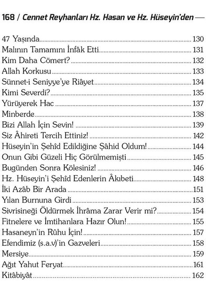 Hz. Hasan ve Hz. Hüseyin'den 111 Hayat Ölçüsü