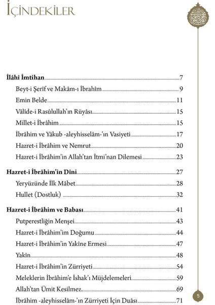 Hz.İbrahim (a.s) modelleri