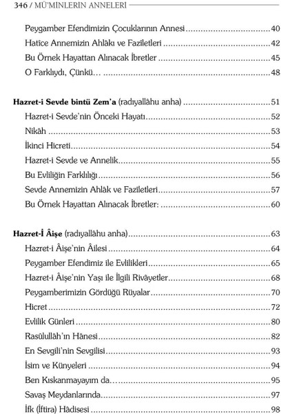 Mü'minlerin Anneleri fırsatları