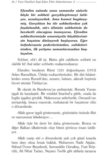 Yeni Nesilleri Inşa Eden Fikir Adamlarımız - 2