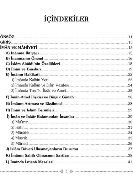 Müslümanın Inanç Esasları modelleri