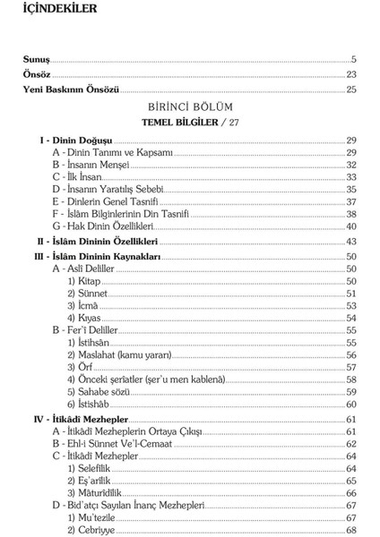 Delilleriyle İslam İlmihali: İnanç İbadet Günlük Hayat - Hamdi Döndüren modelleri