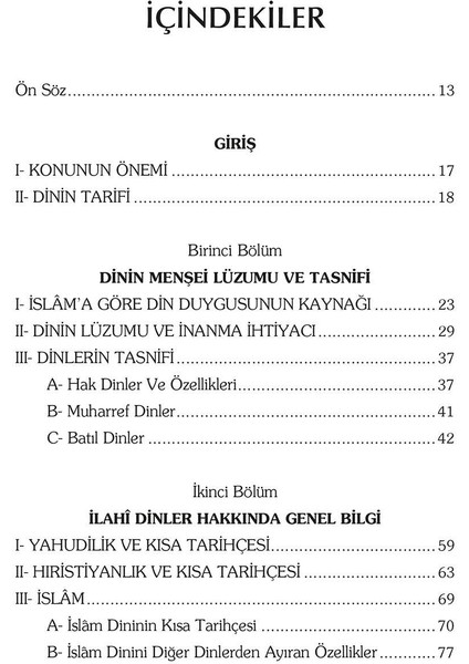 Yahudilik Hıristiyanlık ve İslam modelleri