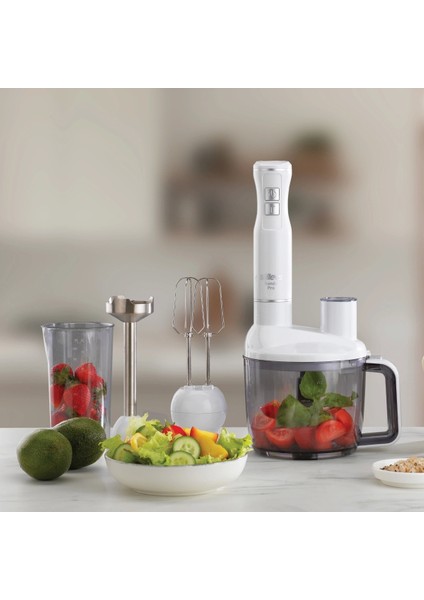 El Blender Seti, Beyaz, Çok Fonksiyonlu ve Pratik Kullanım Için Idealdir modelleri
