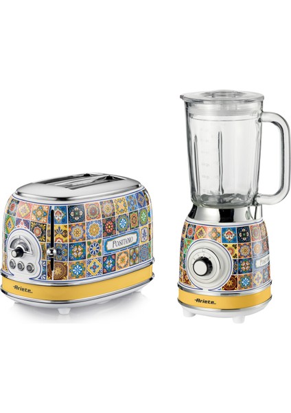 Turuncu 2'li Kahvaltı Seti (Cam Blender + Ekmek Kızartma) Özel Paket