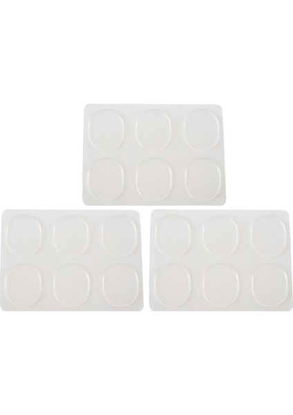 18PCS Trampet Davul Sessiz Ped Davul Damper Jel Pedler Trampet Tom Davul Susturucu Şeffaf Perküsyon Aksesuarları (Şeffaf) (Yurt Dışından)
