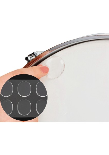 18PCS Trampet Davul Sessiz Ped Davul Damper Jel Pedler Trampet Tom Davul Susturucu Şeffaf Perküsyon Aksesuarları (Şeffaf) (Yurt Dışından) fiyatları