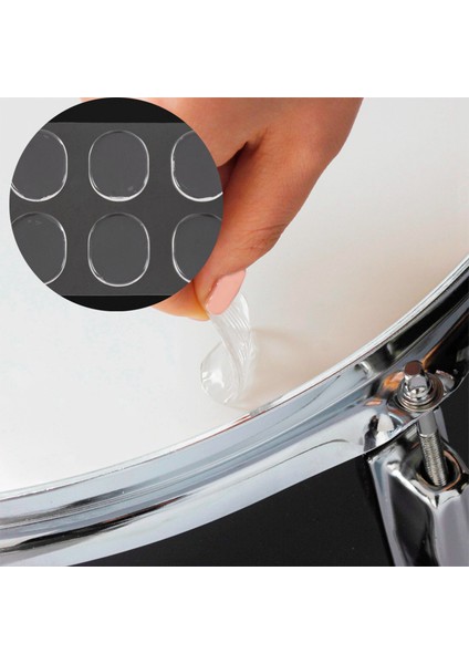 18PCS Trampet Davul Sessiz Ped Davul Damper Jel Pedler Trampet Tom Davul Susturucu Şeffaf Perküsyon Aksesuarları (Şeffaf) (Yurt Dışından) modelleri
