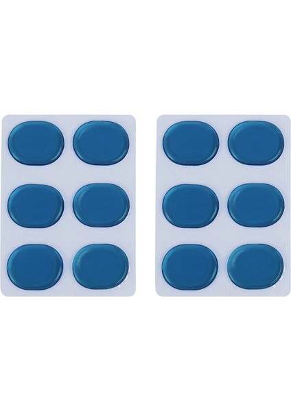 36 Pcs/drum Kit Muffler Sticker Seti Silika Jel Sticker Drum Sönenleyiciler Jel Padler Trampet Davul Susturucu Sessiz Mavi (Yurt Dışından) modelleri