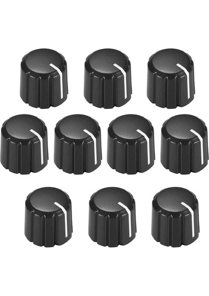 20PCS Elektro Gitar Hacim Tonu Düğmeleri Için Potansiyometre Kontrol Düğmeleri Siyah D Tipi 6mm (Yurt Dışından) modelleri