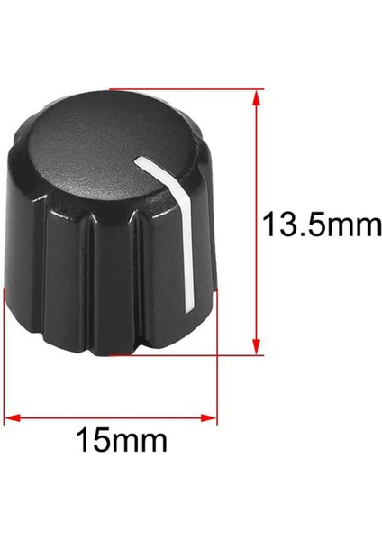 20PCS Elektro Gitar Hacim Tonu Düğmeleri Için Potansiyometre Kontrol Düğmeleri Siyah D Tipi 6mm (Yurt Dışından) fırsatları