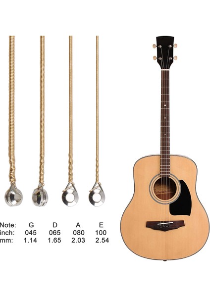4pcs/set Akustik Bass String Müzikal Aletler Için Bas Dizeleri Bas Parça (Yurt Dışından) fırsatları