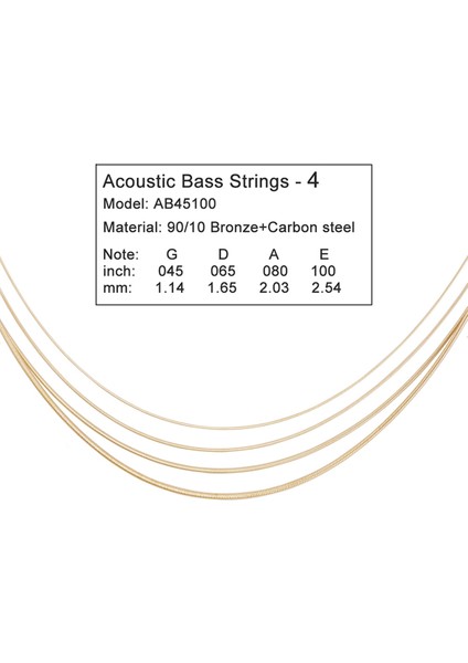 4pcs/set Akustik Bass String Müzikal Aletler Için Bas Dizeleri Bas Parça (Yurt Dışından) indirimleri