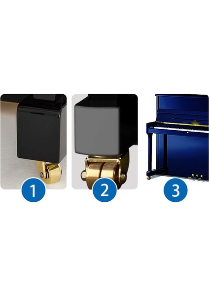 Piyano Tekerleği Çift Tekerlek Aksesuar Döner Hareketli Dik Tekerlekler Duty Heavy Arabası Mobil Furnitureleg Koruyucular Zemin (Yurt Dışından) fiyatları