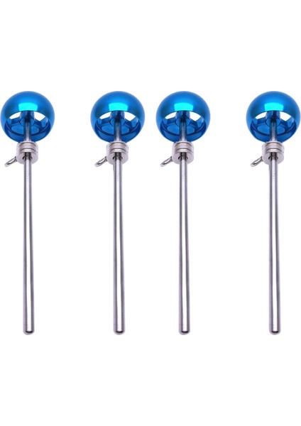 4pcs Bas Davul Pedal Çırpıcı Alüminyum Alaşım Çekiç Kafa Perküsyon Enstrümanı Aksesuar Parçaları Mavi (Yurt Dışından)
