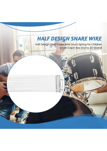 Yarım Tasarım Çelik Trampet Teli Drum Yay Çocuklar Için Trampet Cajon Kutu Drums 20 Strand (Yurt Dışından) fırsatları