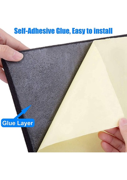 24 Adet Ses Geçirmez Köpük Paneller Duvar Stüdyo Ev ve Ofis Için 2 Inç x 12 Inç x 12 Inç Piramit Şekilli Akustik Paneller (Yurt Dışından) indirimleri