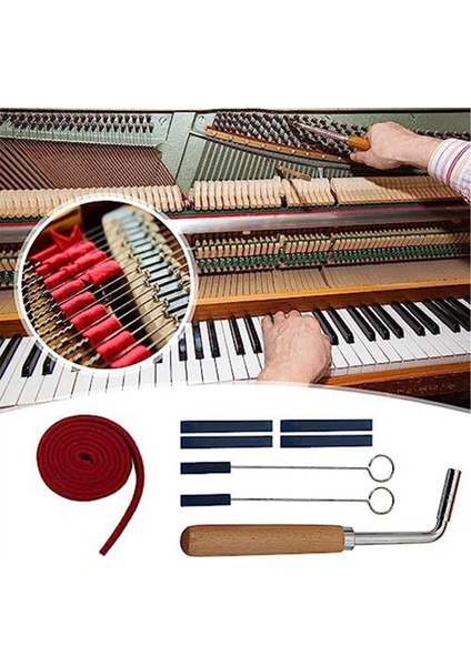 Profesyonel Piyano Ayarlama Kiti Piyano Tuner Çekiç Sessiz Kit Araçları Piyano Ayarlama Kol Araçları (Yurt Dışından) fiyatları