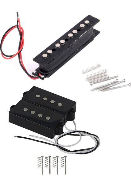 1 Set Pb P Bas Pickup 4 String P Bas Gitar Parçası ve 1 Set Pro Electric Bass Açık Tipi Noiseless Köprü Alma 4 String Caz Bas Jb Style Siyah 95X18 3mm (Yurt Dışından) fiyatları