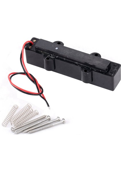 1 Set Pb P Bas Pickup 4 String P Bas Gitar Parçası ve 1 Set Pro Electric Bass Açık Tipi Noiseless Köprü Alma 4 String Caz Bas Jb Style Siyah 95X18 3mm (Yurt Dışından) modelleri