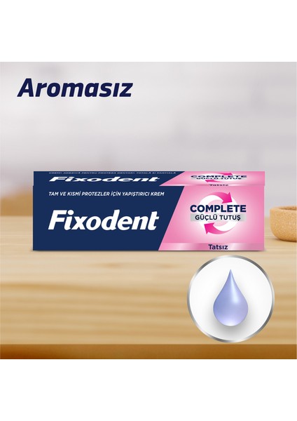 Complete Aromasız Diş Protez Yapıştırıcı Krem 47 gr – Güçlü Tutuş, Sızdırmazlık ve Gün Boyu Konfor fırsatları