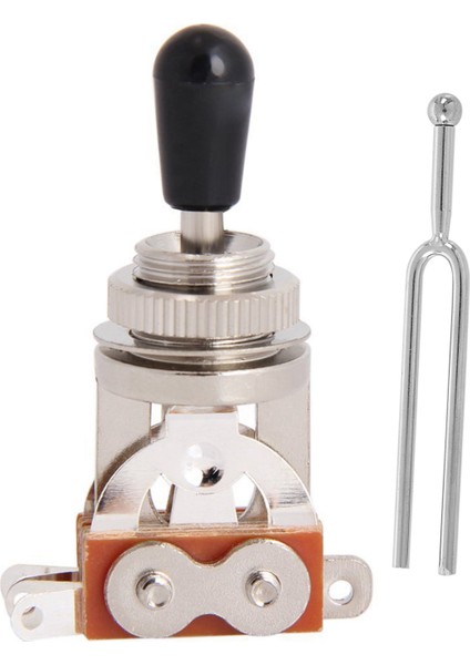 2 Adet Parçalar 1pcs C523 Enstrüman Tuner Metal Ayarlama Çatal &amp 1 Pcs Elektrik Gibi Gibi Kapalı Anahtar 3 Yol Pıckup Seçici (Yurt Dışından)