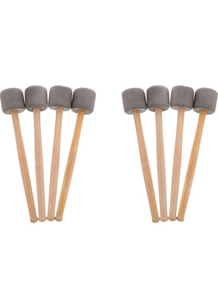 8pcs Bas Davul Tokançıları Çubuklar Maletler Köpük Kafası Davul Maletleri Yürüyüş Bandı Perküsyonu (Yurt Dışından) modelleri