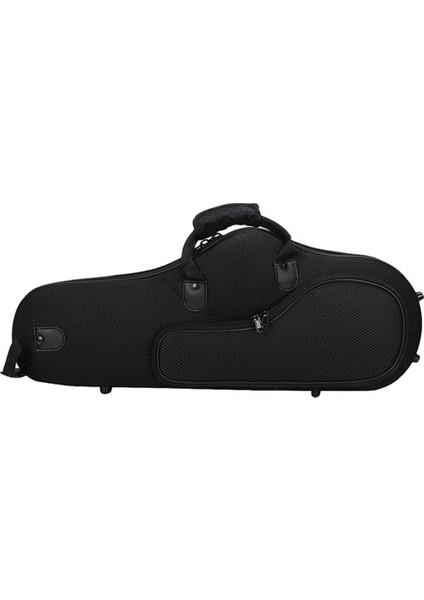 Su Dirençli Oxford Kumaş Alto Saksafon Büyük Çanta Kutusu Saks Yumuşak Kasa Ayarlanabilir Omuz Kayış-Siyah Renk (Yurt Dışından)