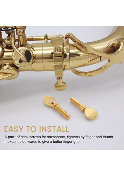 Altın Bakır Klarnet Saksafon Saksafon Boyun Sıkma Vidaları Soprano Alto Tenor Ahşap Enstrüman Parçaları Paketi 5 (Yurt Dışından) indirimleri