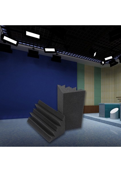 Siyah Ses Yalıtımı Yalıtım Bas Tuzağı Akustik Duvar Köpük Dolgu Stüdyosu Köpük Fayans (48PCS Siyah) (Yurt Dışından) modelleri