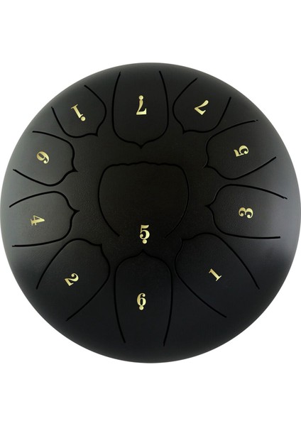 6 Inç 11 Ton Çelik Dil Davul Tavası Drum Drumstick Perküsyon Müzik Enstrümanı Tef Davul Aksesuarları-E (Yurt Dışından)