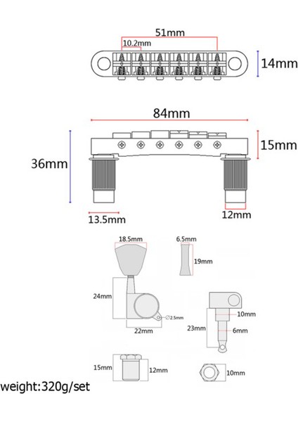 GB Lp Tarzı Elektro Gitar Için Bir Set Gold String Saddle Tundle-O-Matic Köprüsü ve Kuyruk Yayını (Yurt Dışından) modelleri