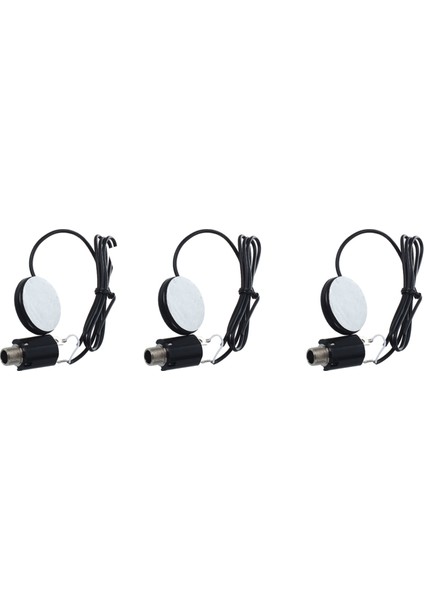 Gitar Keman Mandolin Için 3x Akustik Pikap Piezo Dönüştürücü Jakı (Yurt Dışından)