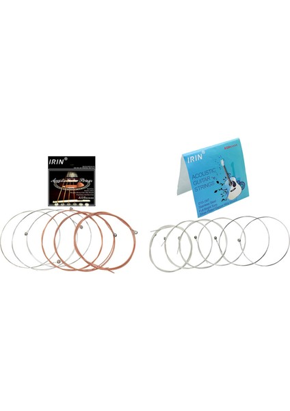 Irın 12 Pcs Akustik Flok Gitar String Gitar Parçaları Aksesuarları 6 Pcs A104 ve 6 Pcs A108 (Yurt Dışından)
