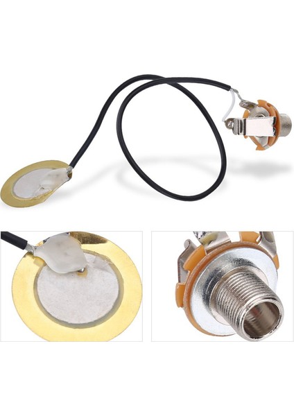 3x Akustik Gitar Dönüştürücü Ön Kablolu Amplifikatör Piezo Jack Pikap Aksesuar (Yurt Dışından) indirimleri