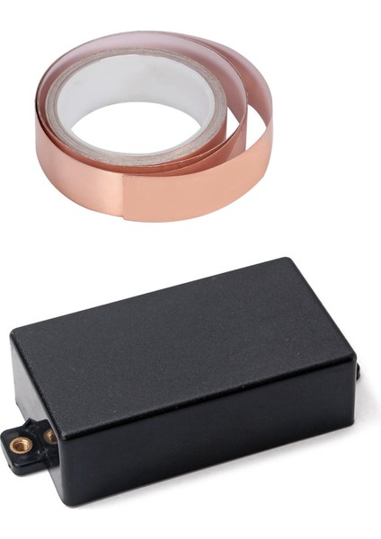 2 Pcs Gitar Parçaları 1 Pcs Mühürlü Humbucker Pikap Kapağı ve 1 Pcs Bakır Folyo Bant Yapıştırıcı Emı Koruyucu Gitar Slug (Yurt Dışından)