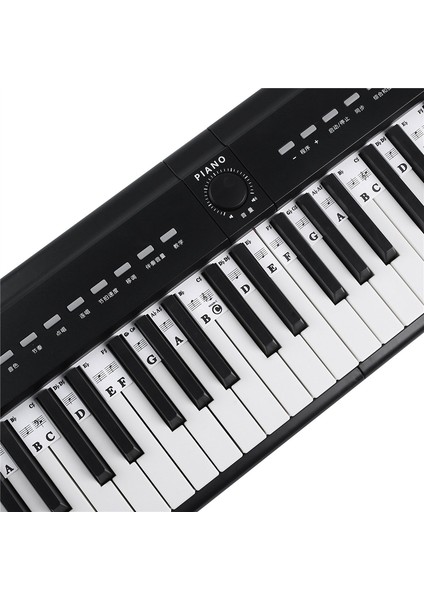 61 Anahtar Çıkarılabilir Piyano Klavye Çıkartmaları Stave Notasyon Not Şerit Çıkartmaları Yeni Başlayanlar Için Öğrenciler (Yurt Dışından) fiyatları