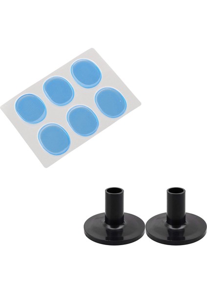 6pcs Trampet Sessiz Pad Davul Damper Jel Padleri ve 8pcs Drum Zil Kolları 38X26MM Raf Davul Kiti Siyah (Yurt Dışından) fiyatları