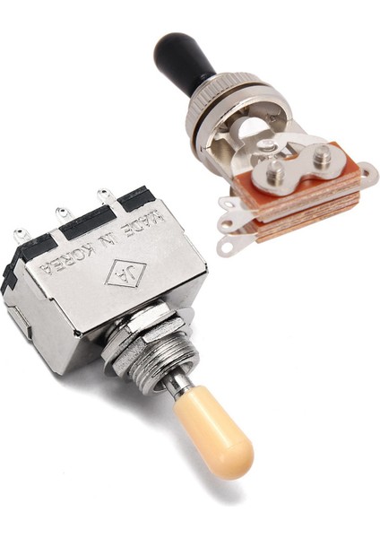 Elektro Gitar Geçiş Anahtarı 3 Yolu Siyah (Rhythm Treble) ve Katı Düğme Mil Kutusu Stili Les Paul Sg Bej Tip (Yurt Dışından) modelleri