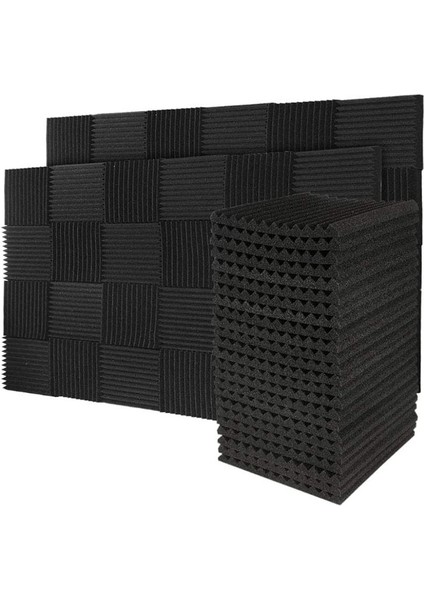 50PCS Akustik Ses Geçirmez Köpük Ses Emici Paneller Studıo Duvarları Için Tavan 1X12X12INCH (Yurt Dışından) fırsatları