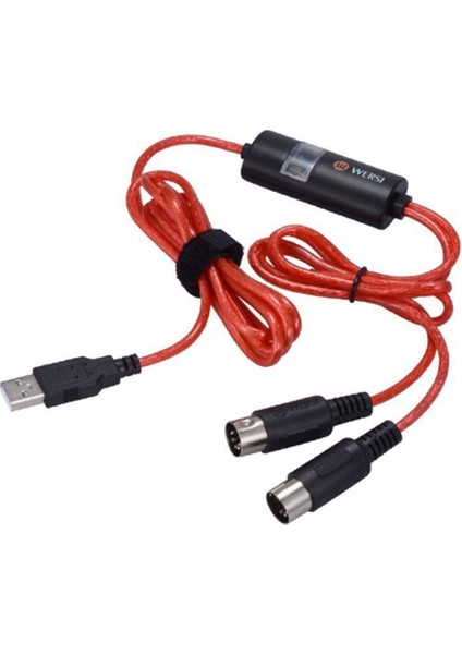 Windows Mac Ios Dizüstü Bilgisayardan Müzik Piyano Klavyesi Için Wersi 5 Pimli Mıdı-Usb In-Out Kablo Adaptör Dönüştürücü (Yurt Dışından)