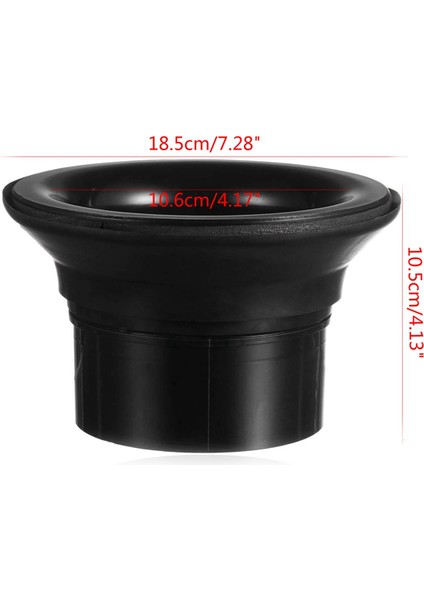 2x Bas Davul Arttırıcı Abs Kauçuk Bas Davul Tekme Arttırıcı Siyah Port Deliği Koruyucu Mikrofon Deliği Davul Kafası Siyah (Yurt Dışından) indirimleri