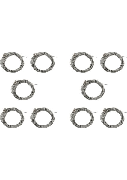 40 Adet Paslanmaz Çelik Bas Dizeleri Bas Gitar Parçaları Aksesuarları Gitar Ipi Gümüş Kaplama Gauge Bas Gitar (Yurt Dışından)