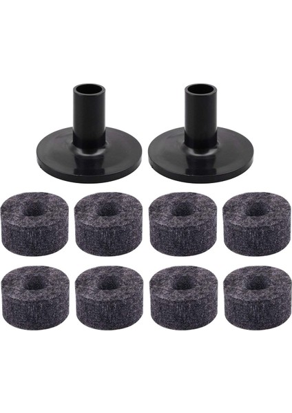 32PCS Zil Standı 25MM Keçe Yıkayıcı + 8pcs Zil Kolu Raf Davul Kiti Için Yedek (Yurt Dışından) modelleri