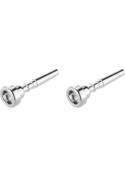 Bach 7c Boy Gümüş Kaplama Için 2x Trompet Ağızlığı (Yurt Dışından)