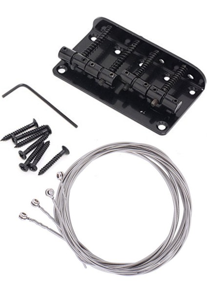 1set 4 String Vintage Style Bas Hardtail Köprüsü ve 4 Pcs Paslanmaz Çelik Bas Telleri (Yurt Dışından) modelleri