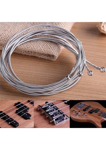 1set 4 String Vintage Style Bas Hardtail Köprüsü ve 4 Pcs Paslanmaz Çelik Bas Telleri (Yurt Dışından) indirimleri
