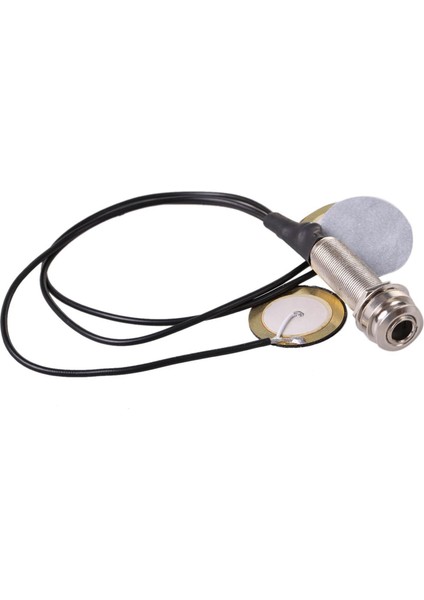 Piezo Kontakt Mikrofon 3 Dönüştürücü Pikaplar ve 21 Inç Tel Uzunluğu 1/4 Inç Çıkış Jakı 2&#39 De 1 Piezo Pikap Diski (Yurt Dışından) modelleri