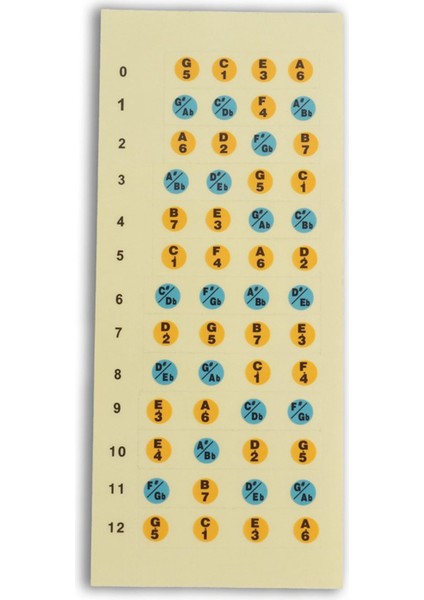 Ukulele Çıkartma Klavyesi Not Çıkartma Ukulele Yeni Başlayanlar Için 4pack (Yurt Dışından) fiyatları